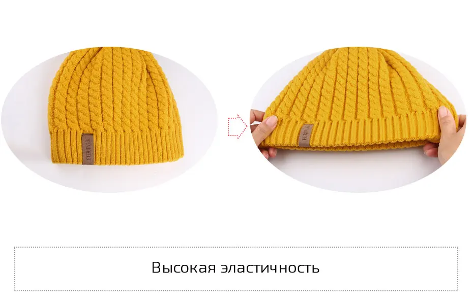 Furtalk Настоящее Меховая Шапка Женская Двойная Подкладка Настоящее Большой Енота Помпон Шапки Для девочки Шляпа Женские Зимние Балаклава