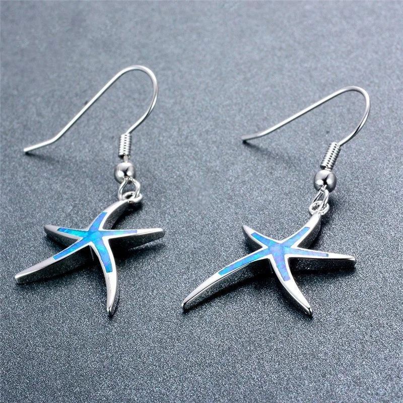 Модные женские классические серьги-капельки в виде звезд свадебные серьги для