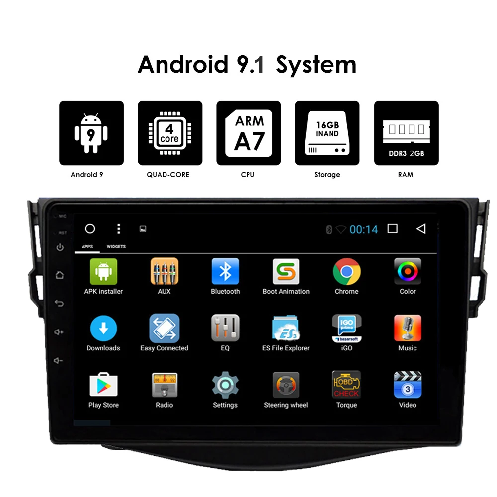 Автомобильный DVD плеер с GPS навигацией Android 9 1 для toyota rav4 RAV 4 2007 2008 2009 2010 2011 аудио