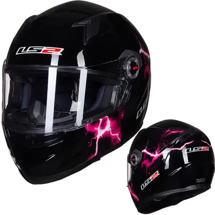 LS2 FF358 Полнолицевой мотоциклетный шлем rcycle moto rbike Racing Casco moto шлем capacetes ls2 capacete de moto cicleta - Цвет: 47