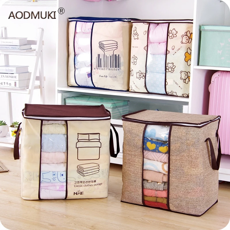 Нетканая СЕМЕЙНАЯ КРОВАТЬ Organizador под шкафом коробка для хранения одежды делитель