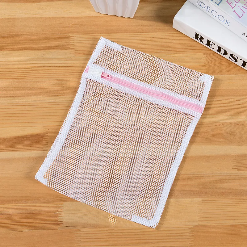 

Coarse mesh and fine mesh clothes laundry bag customized suit square care and washing bag polyester mesh storage and washing bag