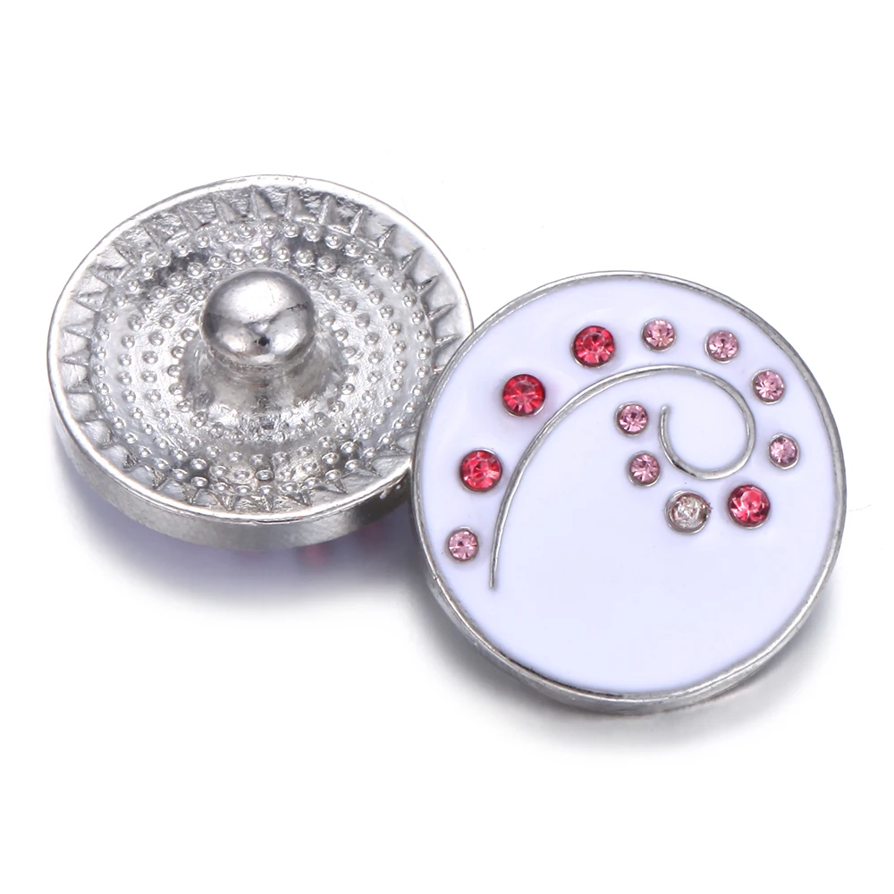6pcs/lot New 18mm Snap Buttons Jewelry Rhinestone Cross Flowers Fit Necklaces Women DIY | Украшения и аксессуары