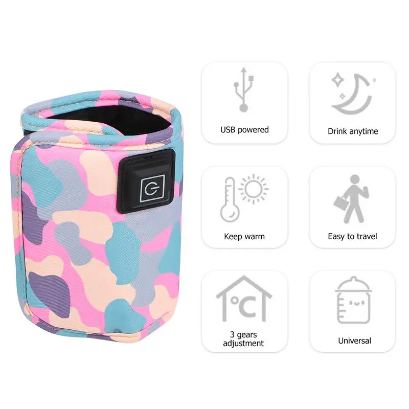 

USB Baby Bottle Warmer 3 Gears Temperature Adjustable Bottle Warmer Sleeve