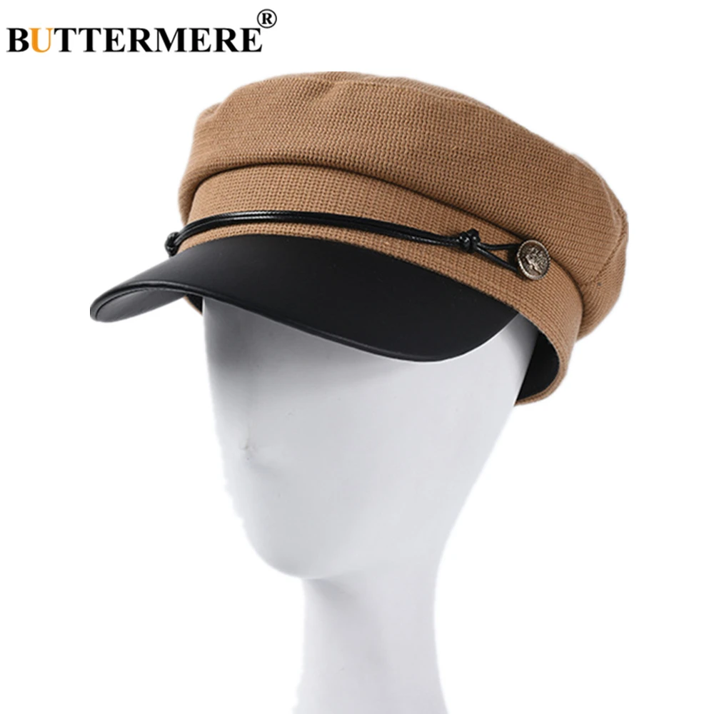 BUTTERMERE, женская кепка Newsboy, Британская, винтажная, кепка Baker Boy, хлопковая, кожаная, в стиле пэчворк, для женщин, мужчин, осень, зима, новая армейская Кепка