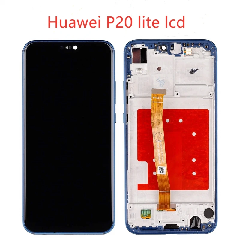 Оригинальный 5 84 '񟱘*1080 ЖК дисплей с рамкой для HUAWEI P20 Lite экран ANE LX1 LX3 Nova