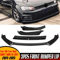 car front bumper splitter lip spoiler body kit diffuser protector cover for volkswagen for vw for golf mk7 mk7 5 gti 2014 2019