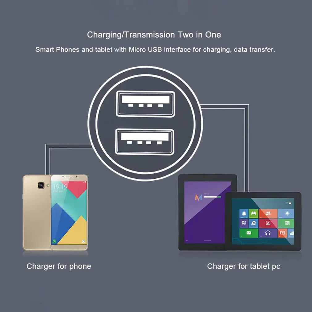 Vention A20 микро usb кабель для зарядки Супер Высокая скорость USB2.0 Женский к Micro и