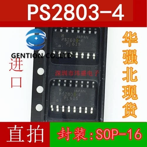 

10 шт. PS2803-4 лапками углублением SOP-16 оптрон PS2803 в наличии 100% новый и оригинальный
