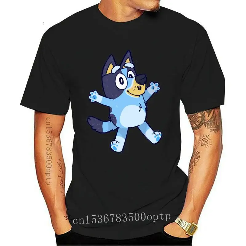 

Новая мужская футболка Bluey, футболка для женщин и мужчин