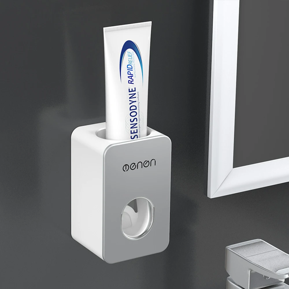 

Automatic Toothpaste Squeezer Dust-Proof Toothpaste Dispenser Wall Mounted For Bathroom Accessories Toothbrush Toothpaste Holder