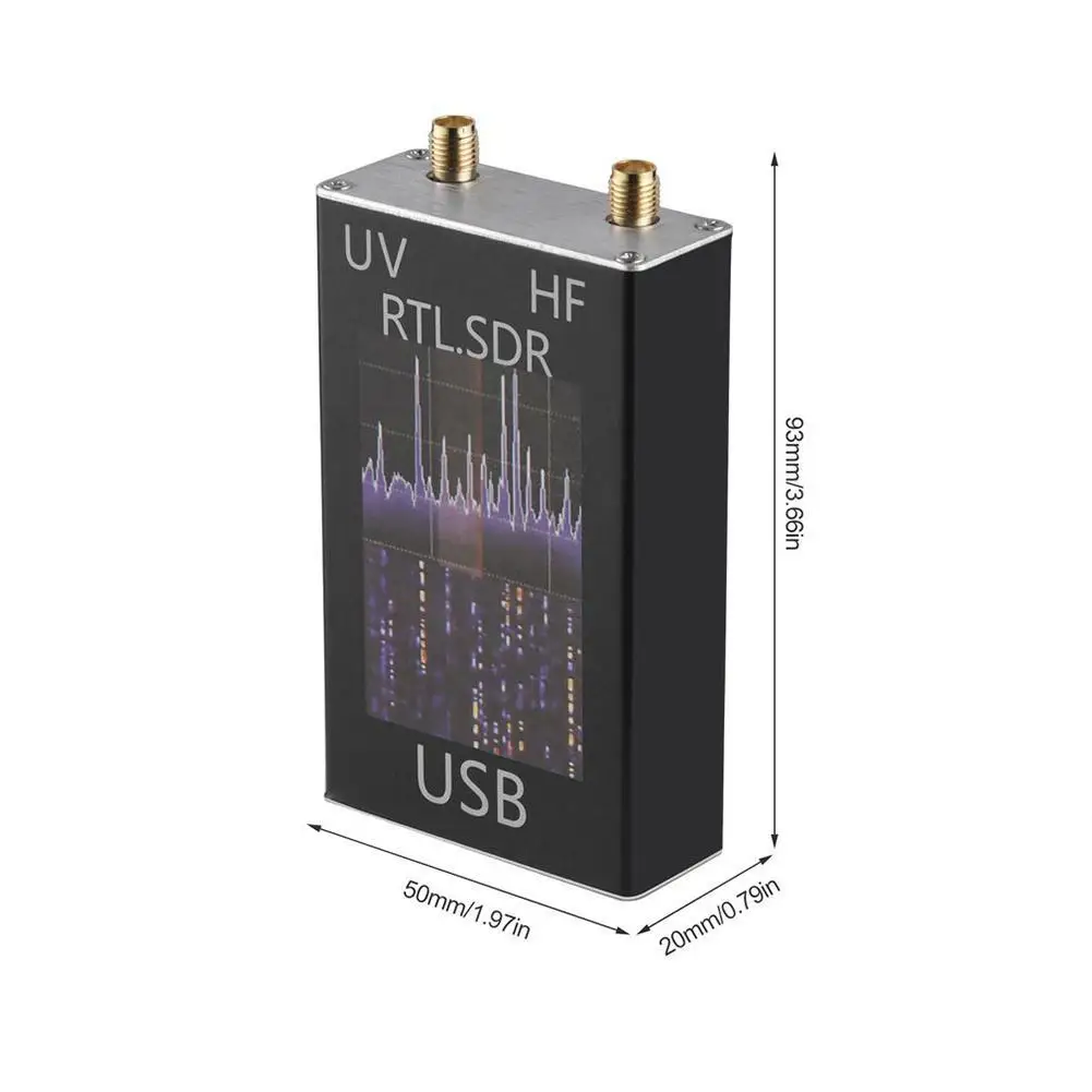 100KHz 1 7 GHz полный диапазон UV HF RTL SDR USB тюнер приемник/R820T + 8232 Ham радио|Измерители
