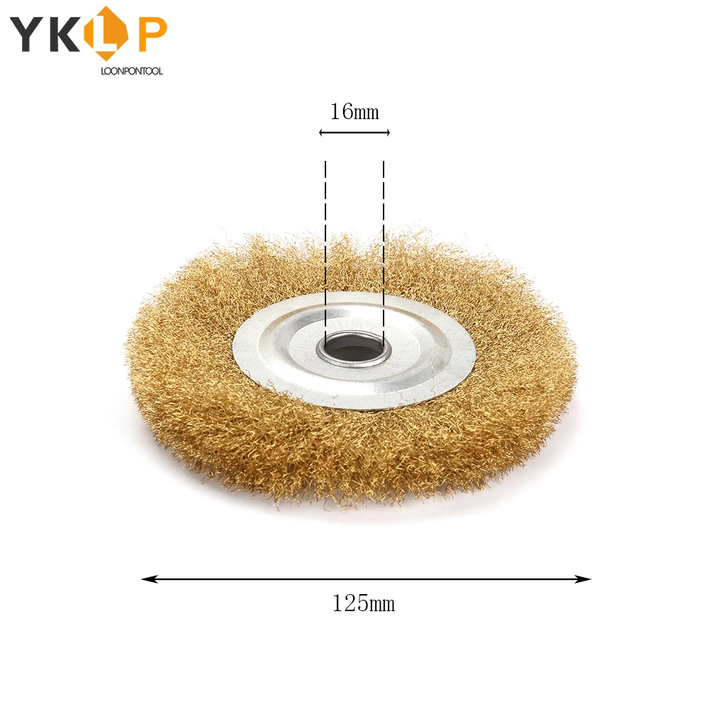 Латунная проволочная катушка 75/100/125 мм плоская латунная стальная щетка для Power