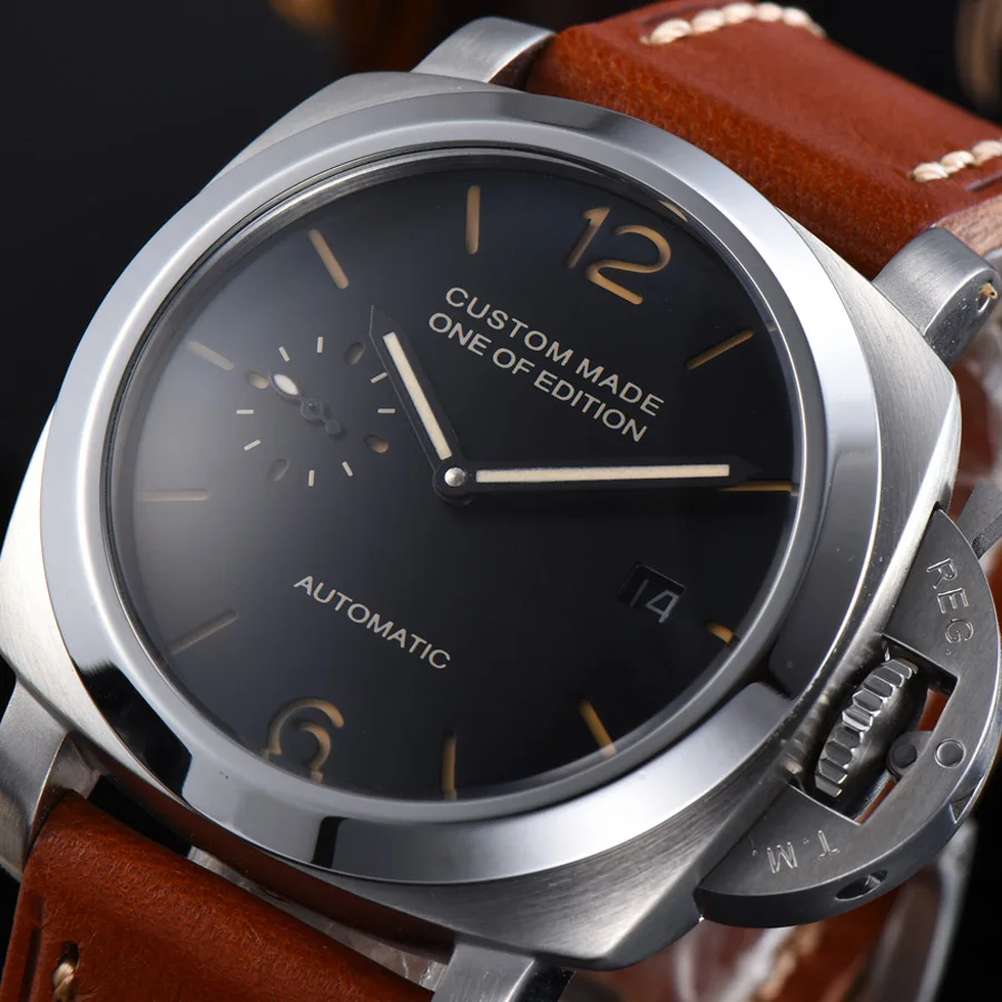 Мужские автоматические механические часы водонепроницаемые светящиеся с датой