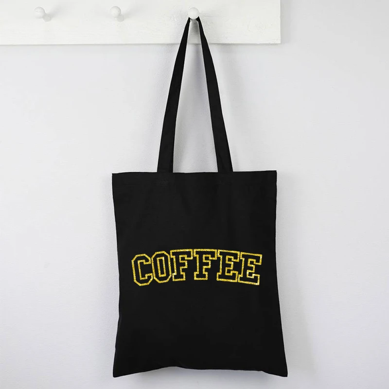 

I Need Coffee Canvas Tote Bag Gift for Her Shopping Bags Love Mom Custom Bags Mommy 2021 Fashion Letter Student