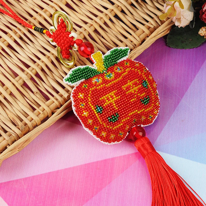 

DM110YH140 Cross-stitch Cross Stitch Kits Embroidery Set for Needlework Beads Home Decorations Printed Car Pendant Bead Stitch