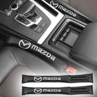 Герметичная подкладка с логотипом автомобиля, подкладка для зазора сиденья, Автомобильный интерьер, Заглушка для сиденья для Mazda 2, 3, 5, CX5, Задняя подкладка для Mazda Axela