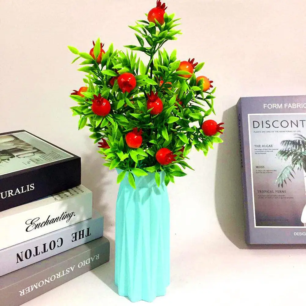 Искусственный цветочный горшок 25 перца граната красные фрукты Горшечное