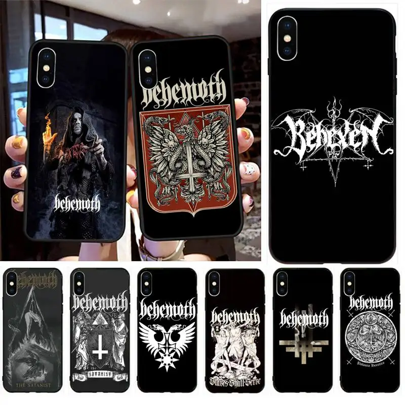 

BEHEMOTH DEATH METAL BAND Logo Phone Case Phone Case For iPhone 6 7 8 Plus 11 12 ProMax X XR XS SE Max Back Cover