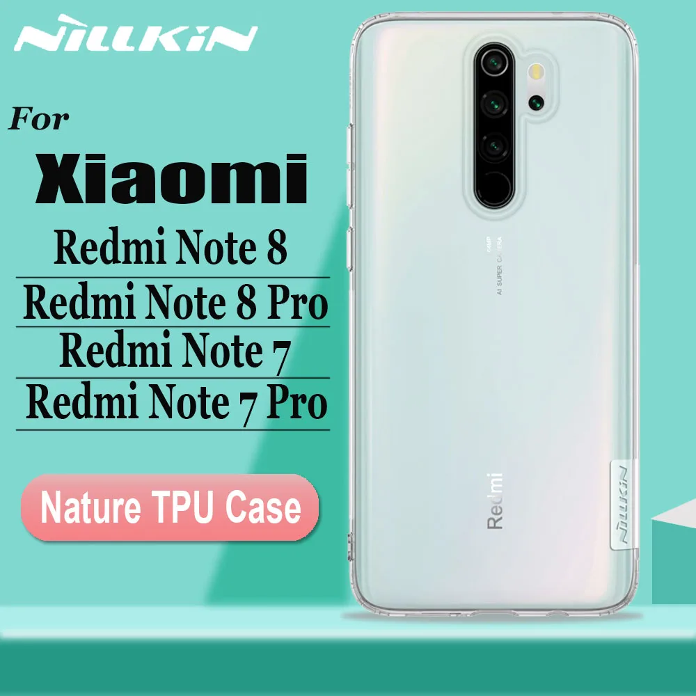 Чехол Nillkin для Xiaomi Redmi Note 8T 8 7 Pro, Мягкий ТПУ силиконовый прозрачный чехол на заднюю панель для телефона Redmi Note8 Note7 Pro