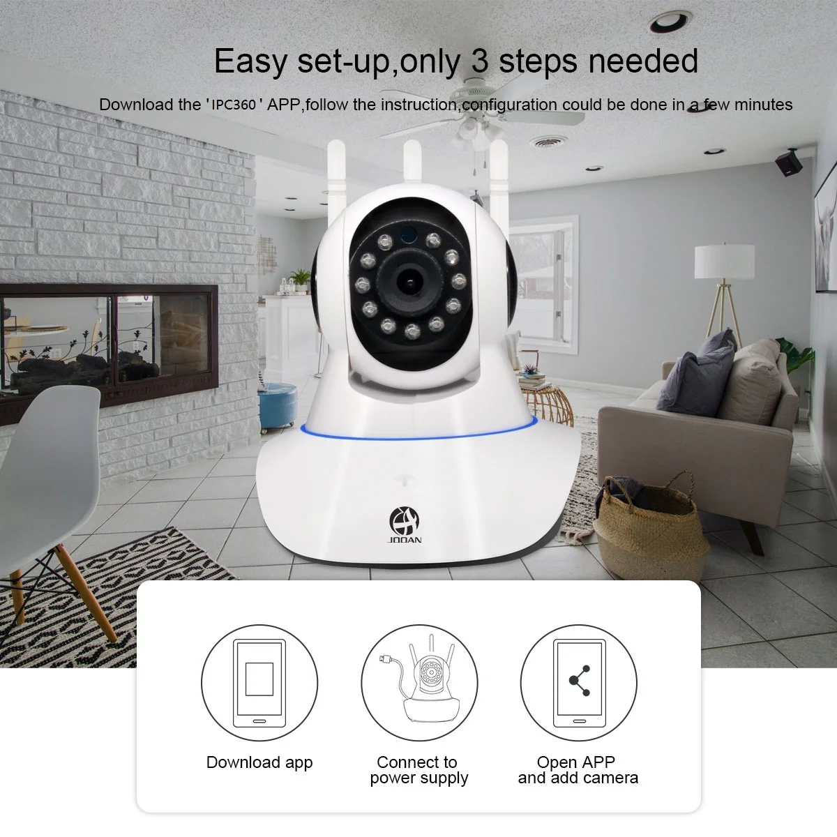 JOOAN ip камера wifi камера безопасности Детский Монитор 1MP 2MP cctv камера ip wifi мини камера 1080P камеры наблюдения