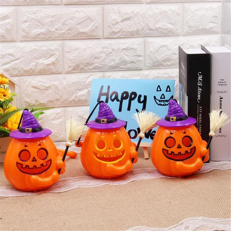 Хэллоуин фонарь в форме тыквы портативный звук управления лампы хэллоуин