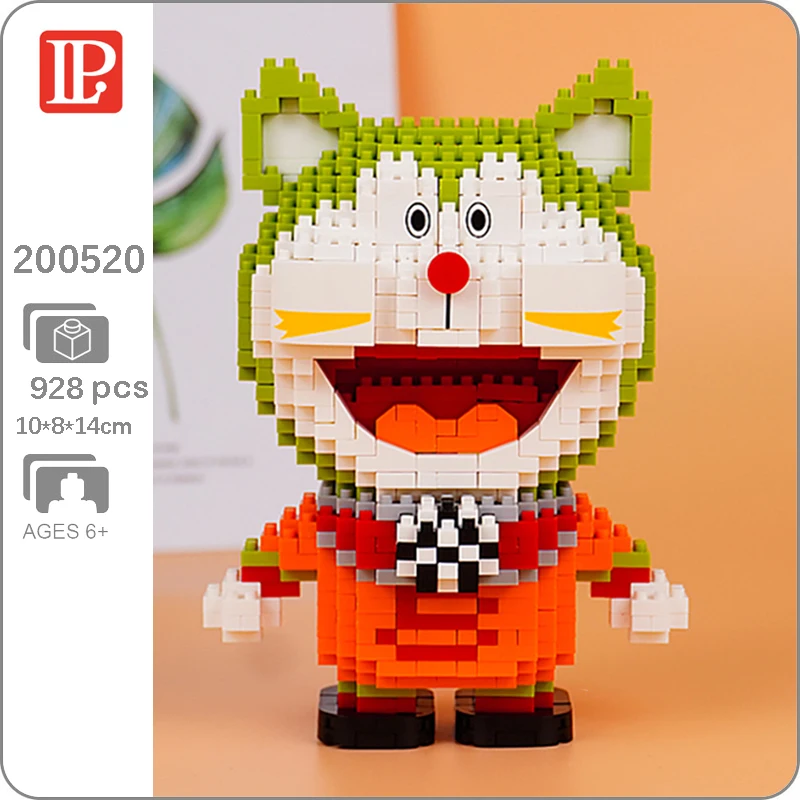 

LP 200520 Anime Building Blocks Doraemon Brazil Football Cat Robot Animal Pet Model Mini Diamond Bricks Toy for Children Gifts