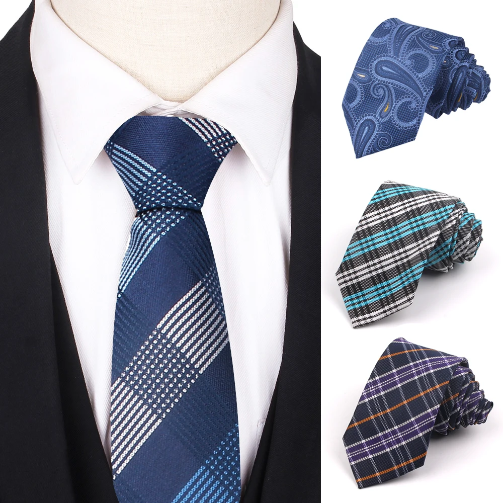 Узкий мужской галстук с пейсли жаккардовые Тканые Полосатые Галстуки для мужчин