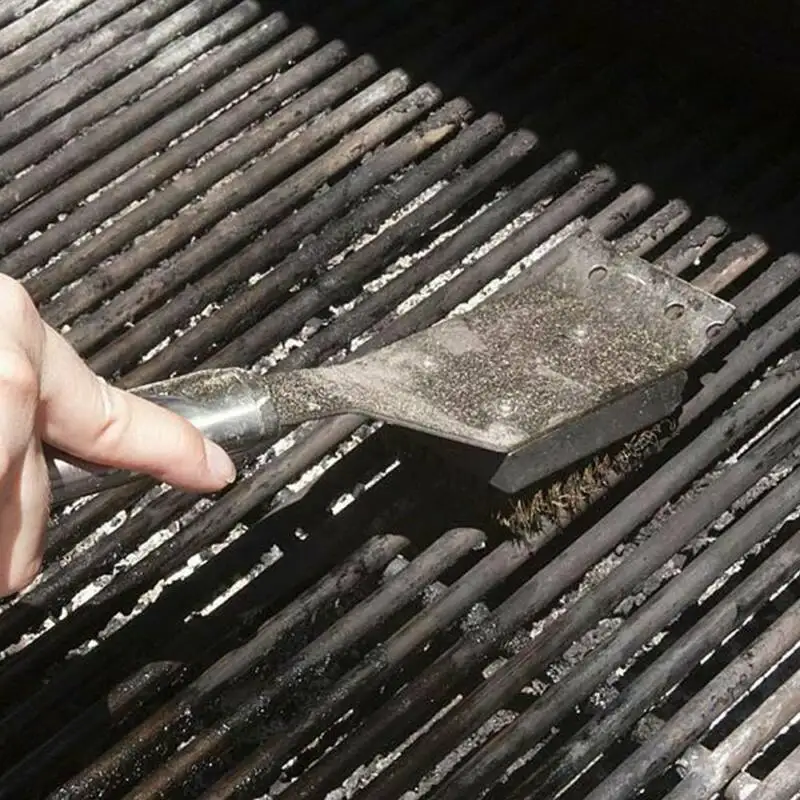 Сверхмощная щетка для чистки проволоки барбекю и скребок гриля инструменты