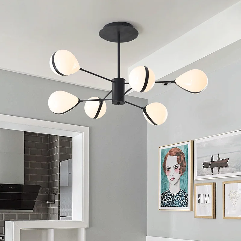 

europe nordic led crystal pendant lights lustre pendente hanglamp led wall moon lamp modern led chandelier dining rooom
