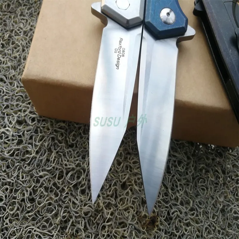 Высококачественный карманный складной нож 0808 лезвие из стали D2 + ручка