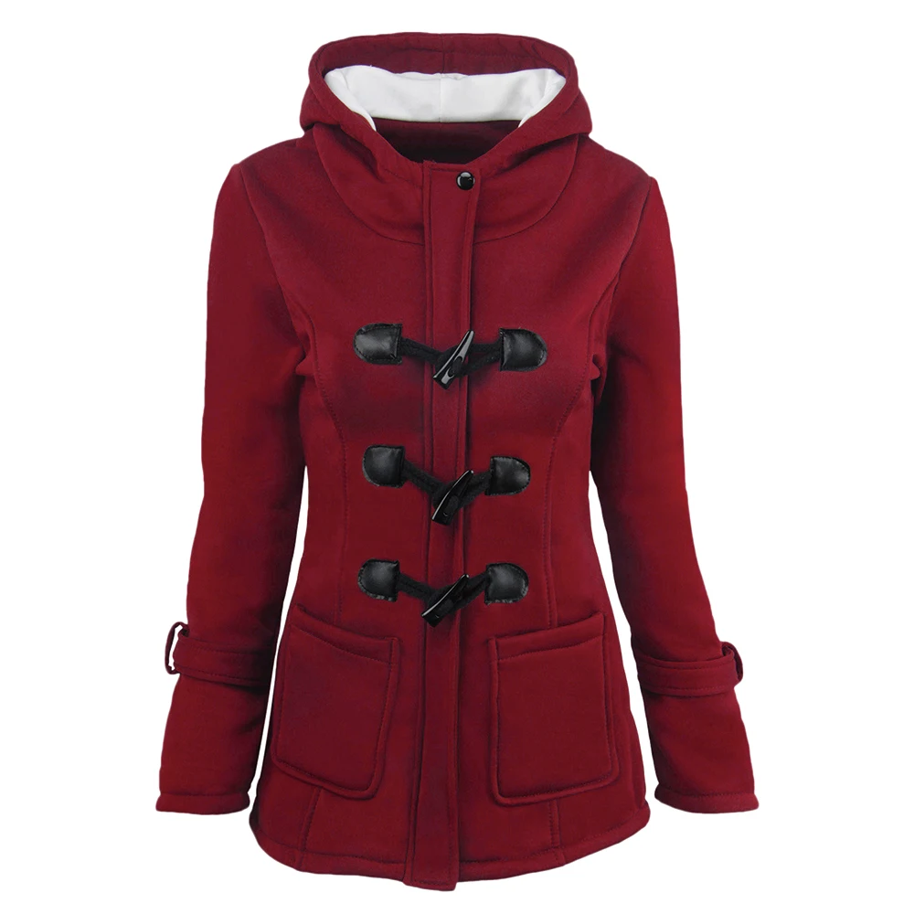 

Women's button-down coat, winter coat and spring coat, cotton and polyester large jacket, 2021 irregular large jacket