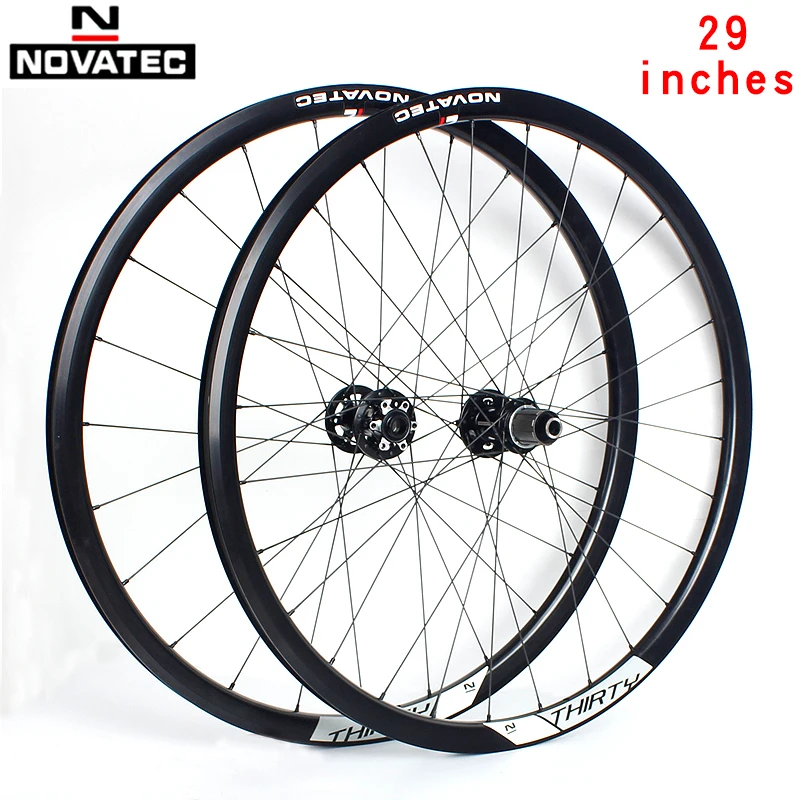 

Novatec Road bike wheel set 29 inches 700C DH bearing Aluminum alloy 7-11 speed disc brake 24/28H Barrel shaft bicycle wheels