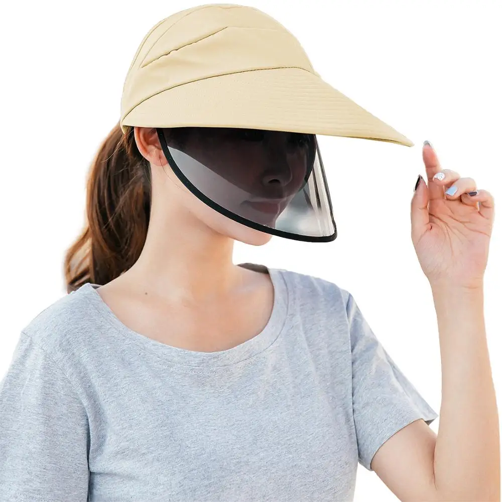 

PiercingJ Face Sun Protective Cap Anti Saliva Anti-Spitting Bucket Hat Outdoor Detachable Hat Windproof Dustproof Sun Hat