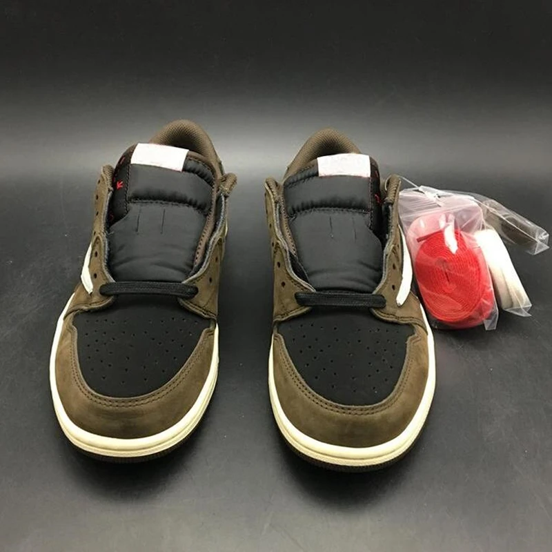 

Traviss Scotts x Air 1 High OG CD4487-100 1s Cactus Jack Men Women Basketball Sports Shoes Sneakers Retro