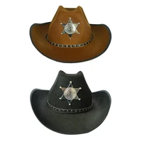 role playing ball hat cowboy venice venice five pointed star hat halloween men and women game performance costume props