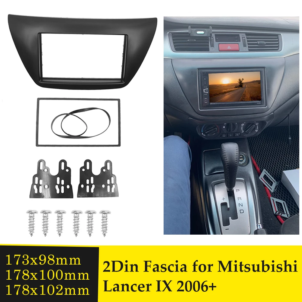 Автомобильный радиоприемник 2 Din стереоприемник для Mitsubishi Lancer IX 2006 + рамка