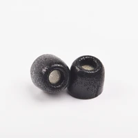 2 pcs original foam tips tx400 for in ear earphone headset headphone noise isolation enhanced bass slow rebound sponge