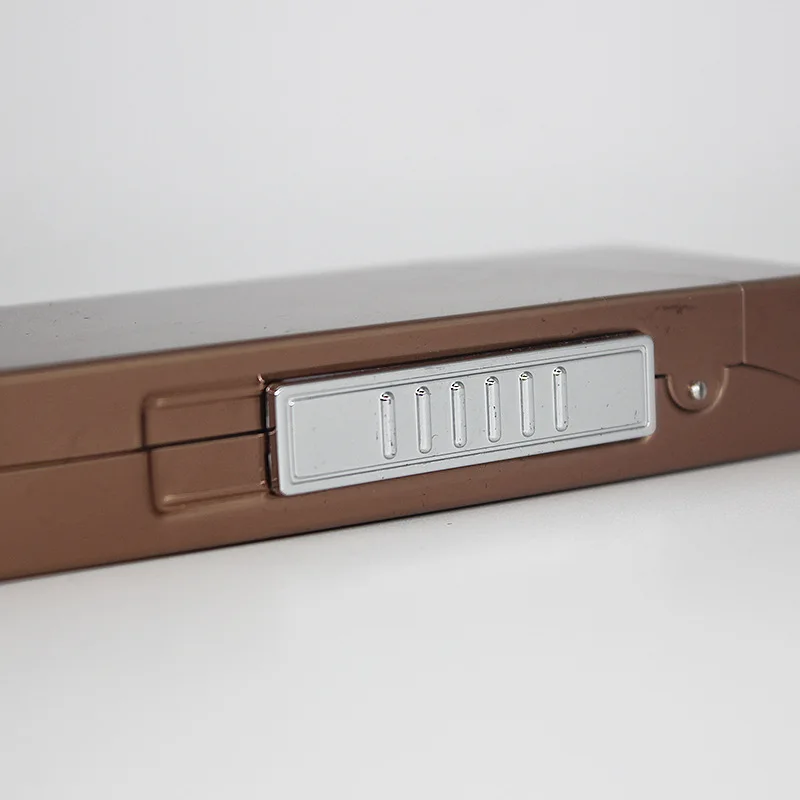 USB зажигалка тонкая модная сигарета для женщин тонкий металлический чехол