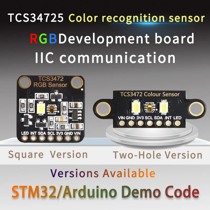 Модуль распознавания цветных датчиков TCS34725 RGB макетная плата IIC I2C для Arduino STM32