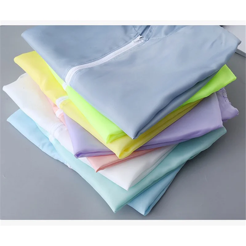 

Women's Coat 2021 New Korean Summer Fashion Sweet Ultra-Thin Breathable Quick-Drying Outdoor Green White Sunscreen Jacket GH44