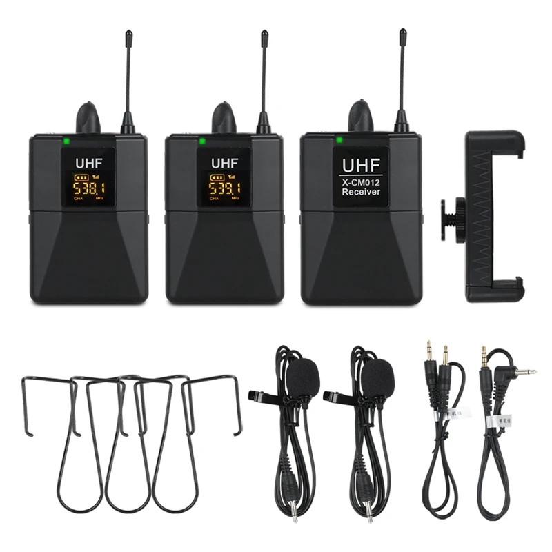 UHF микрофон отворот беспроводной Lavalier Микрофон для телефона живая программа