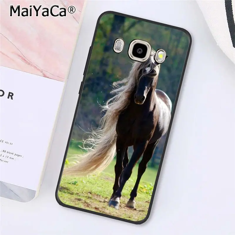 MaiYaCa чехол для телефона с акварельными лошадьми бегущими Samsung Galaxy J7 J6 J8 J4 J4Plus DUO J7NEO
