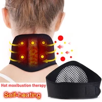 self heating tourmaline neck collar magnetic therapy support belt brace for cervical spine pain relief neck massager health care