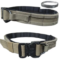 tical tactical molle cs outdoor military army fighter belt rg hunting shooter belt double layer hard