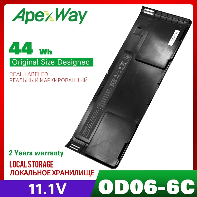44WH 11 1 В батарея для HP OD06 HSTNN IB4F W91C OD06XL H6L25AA H6L25UT EliteBook Revolve 810 Tablet Series|Аккумуляторы