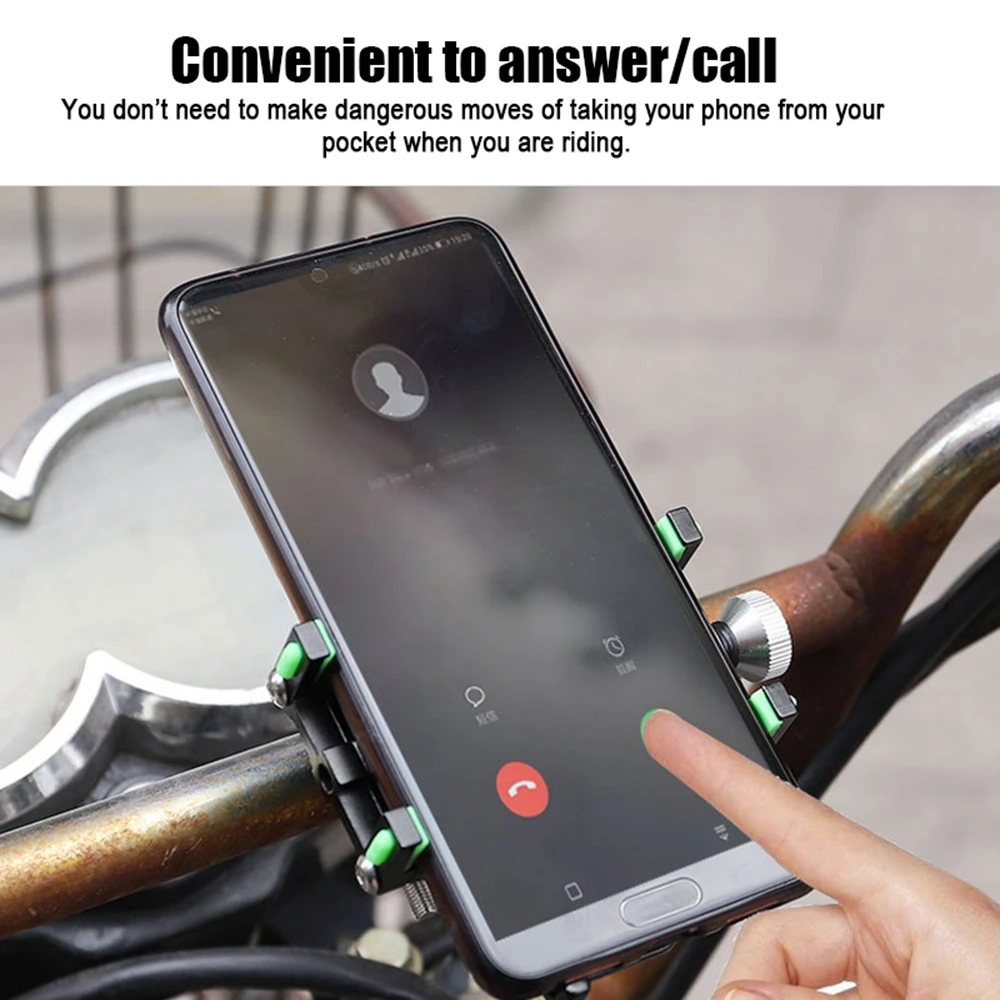 

Bicycle Phone Mount Bike Mobile Phone Holder Aluminum alloy Durable Adjustable Bike Cellphone Stand Fixed Phone GPS Bracket