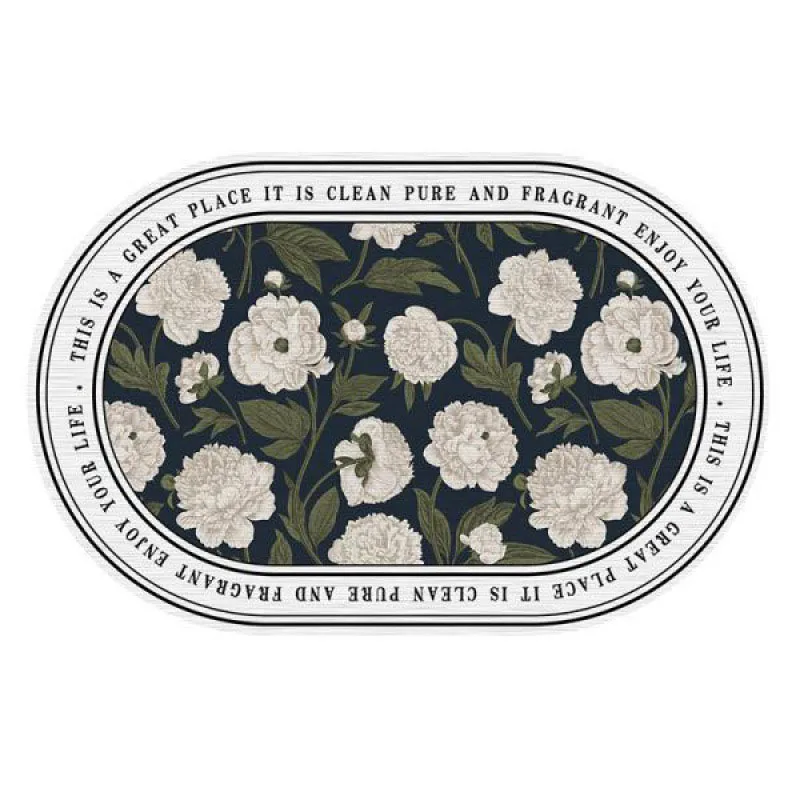 Овальный коврик для ванной противоскользящий ковер комнаты искусственный