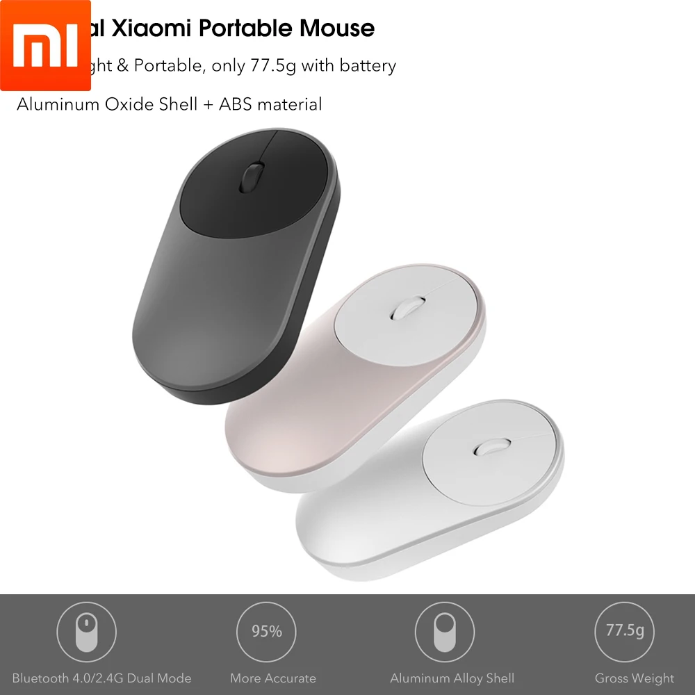 

Оригинальная беспроводная мышь Xiaomi 2 Портативный Bluetooth 4,0 2,4 GHz Двойной Режим 1200 точек/дюйм оптическая игровая мышь для ноутбука ПК ноутбук