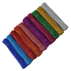 100 шт блестящие стебли синели, очистители труб, плюшевая мишура, стебли, проводные палочки для детей, Обучающие поделки, принадлежности для рукоделия, игрушки для рукоделия